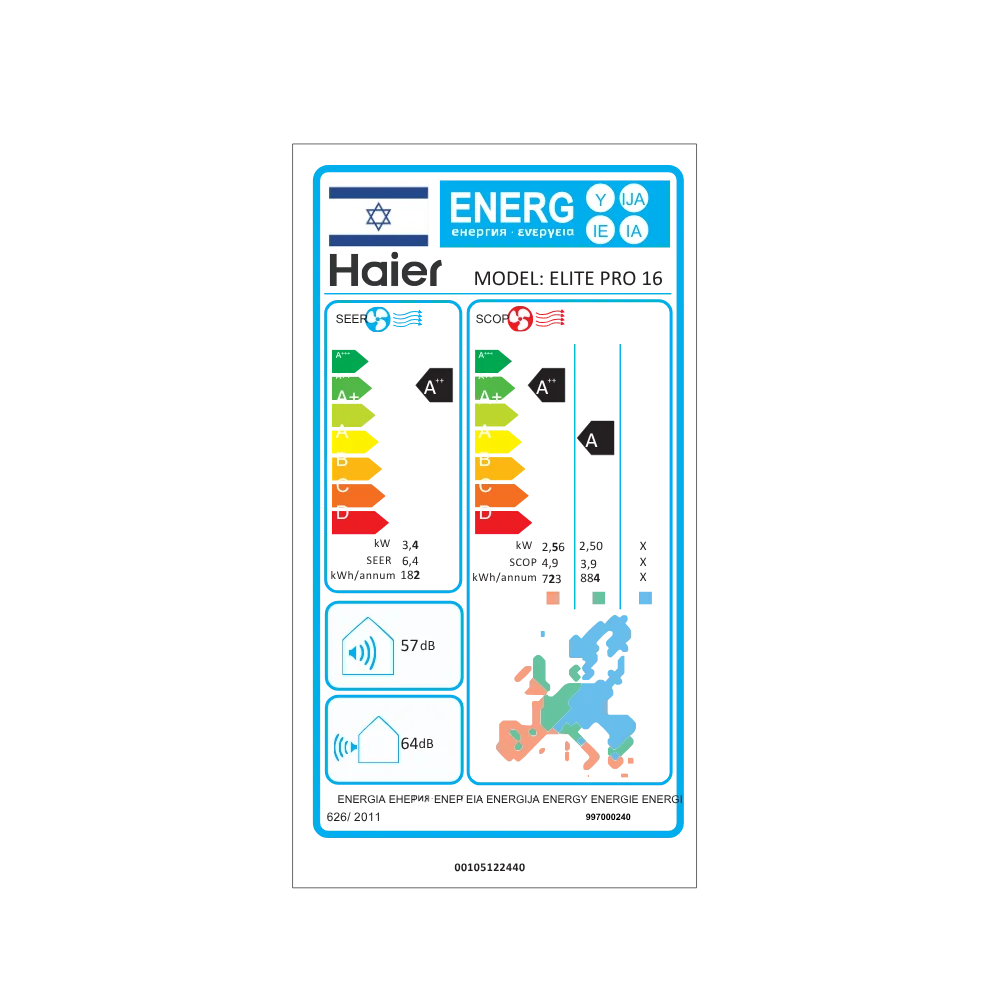 מזגן עילי Haier Pro Inv Elite Pro 14 האייר