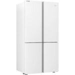 ⁦מקרר 4 דלתות Beko בקו GN1406223GW זכוכית לבנה⁩ – תמונה ⁦2⁩