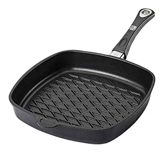 מחבת BBQ מרובעת 28 ס"מ אינדוקציה AMT IE285BBQE אמט