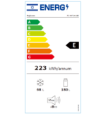 ⁦מקרר מקפיא תחתון אינטגרלי  248 ליטר FUJICOM פוג'יקום FJ-NF241BI⁩ – תמונה ⁦2⁩