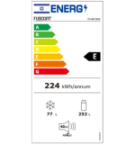 ⁦מקרר מקפיא עליון פוג'יקום Fujicom כסוף FJ-NF340X⁩ – תמונה ⁦2⁩