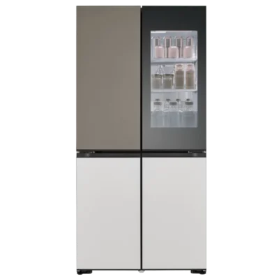 מקרר 4 דלתות 617 ליטר נטו LG R-4D760MDUP - זכוכית מחליפה צבעים