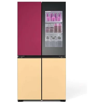 מקרר 4 דלתות 617 ליטר נטו LG R-4D760MDUP - זכוכית מחליפה צבעים – תמונה 2