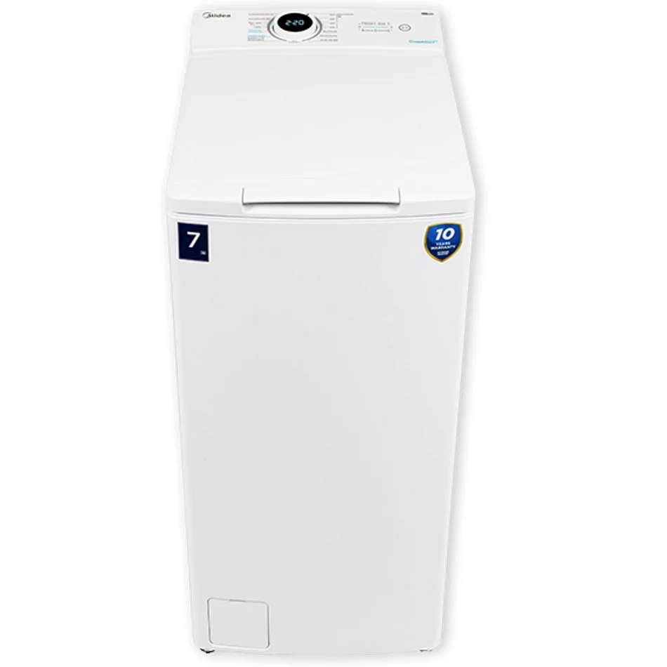 מכונת כביסה פתח עליון 7 ק"ג Midea מידאה MF100T70B/W-IL 6441