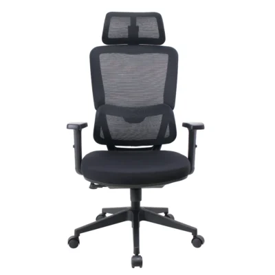 כיסא מנהל ארגונומי עם גב רשת ומשענת ראש ATHER
