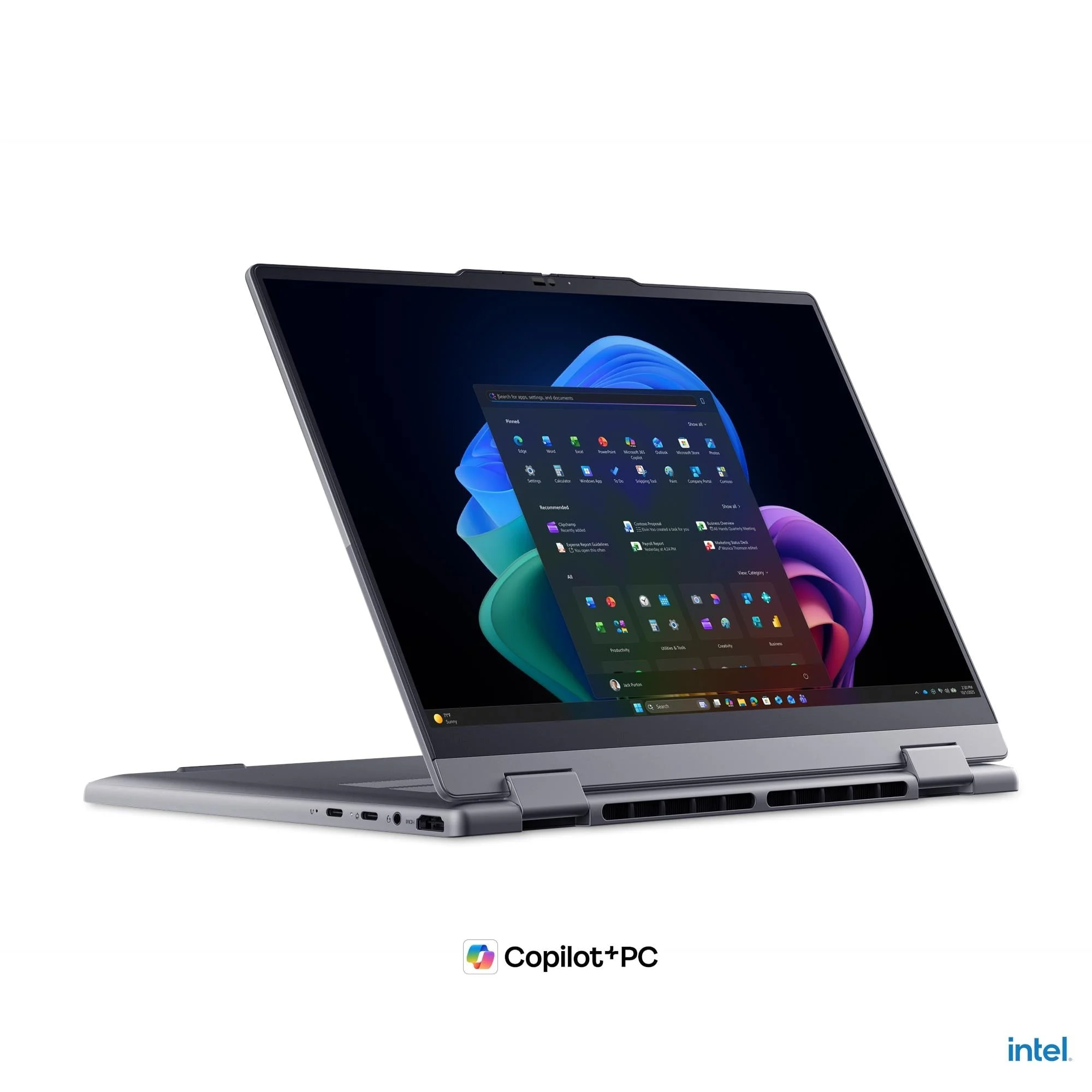 מחשב נייד LENOVO ThinkBook 14 2in1 U7-355|Touch|32GB|1TB|Dos|3YW | 22AR002HIV – תמונה 4