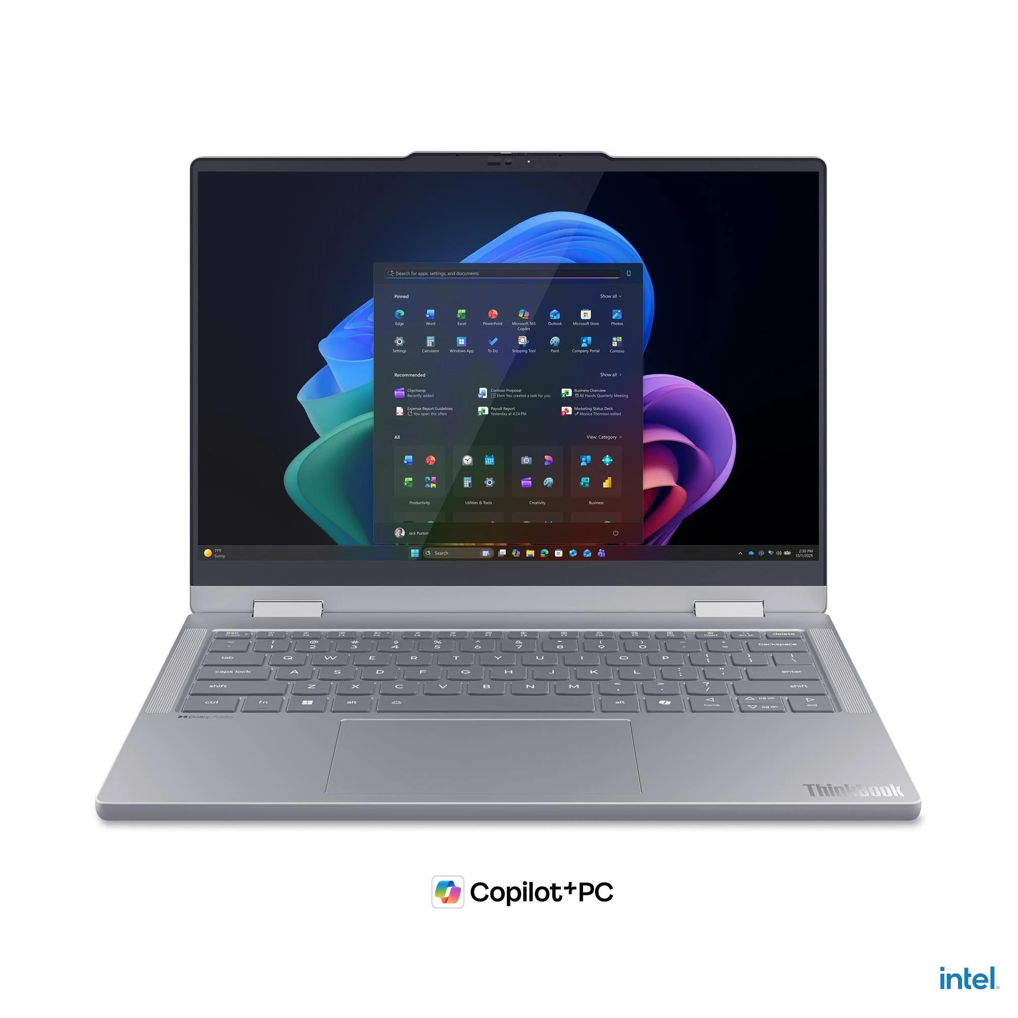 מחשב נייד LENOVO ThinkBook 14 2in1 U7-355|Touch|32GB|1TB|Dos|3YW | 22AR002HIV