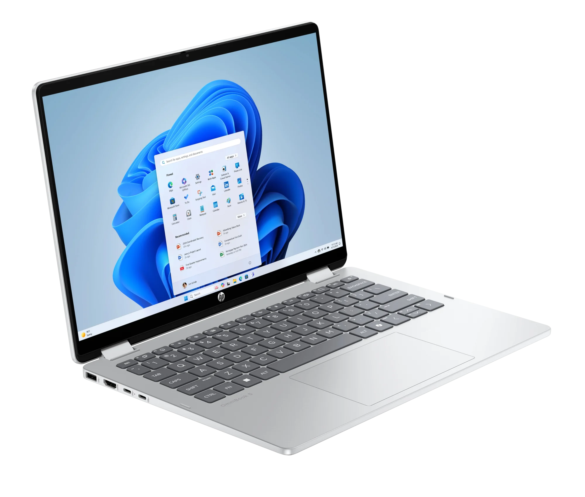 מחשב נייד HP OmniBook 5 14-fp0007n Core7-150U|16G|512G|14|OLED|TOUCH|3YR | C1QA4EA – תמונה 5