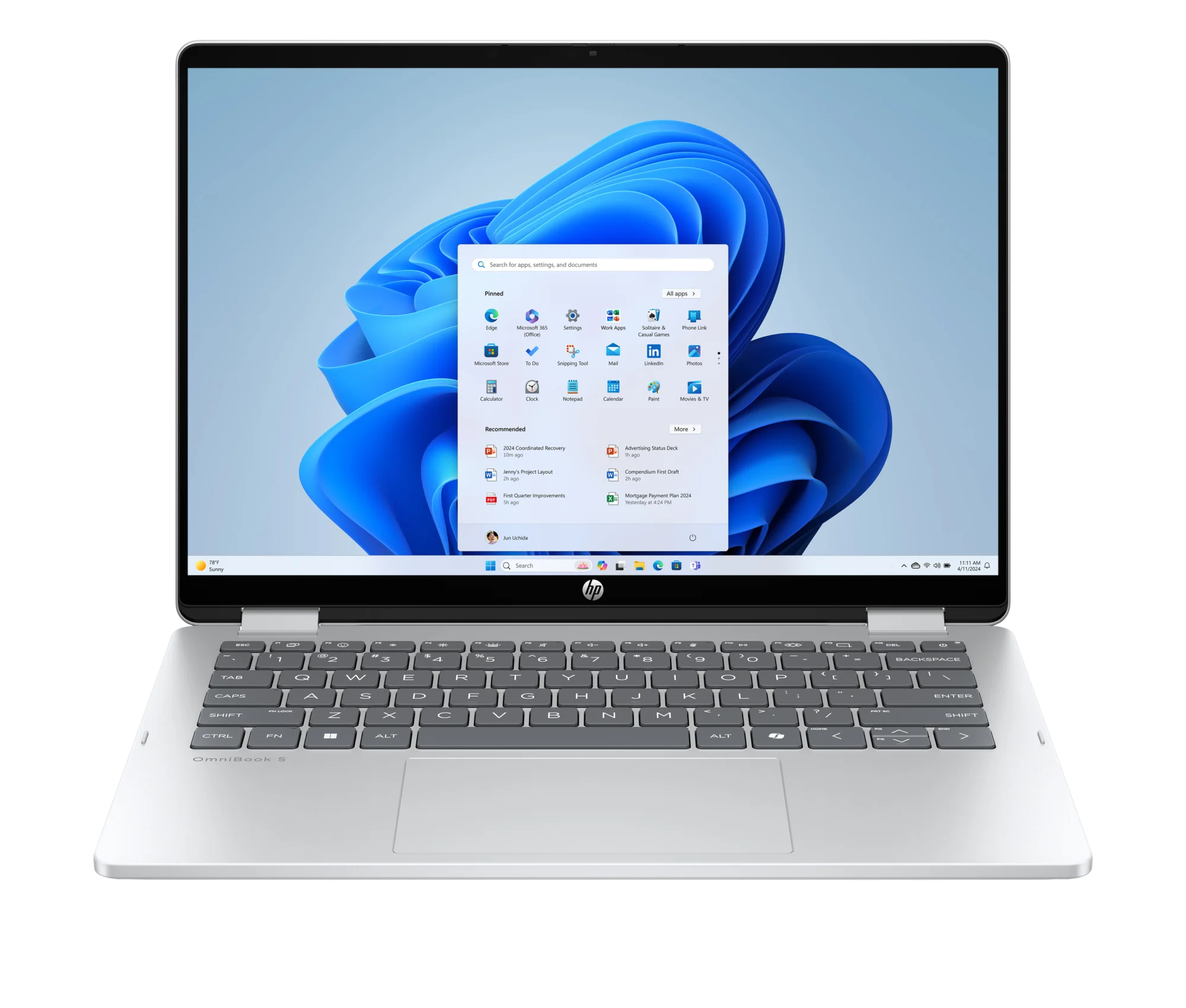 מחשב נייד HP OmniBook 5 Flip 14-fp0006nj U7-355|32G|1TB|14TC|W11P|3YRW | D3KN5EA