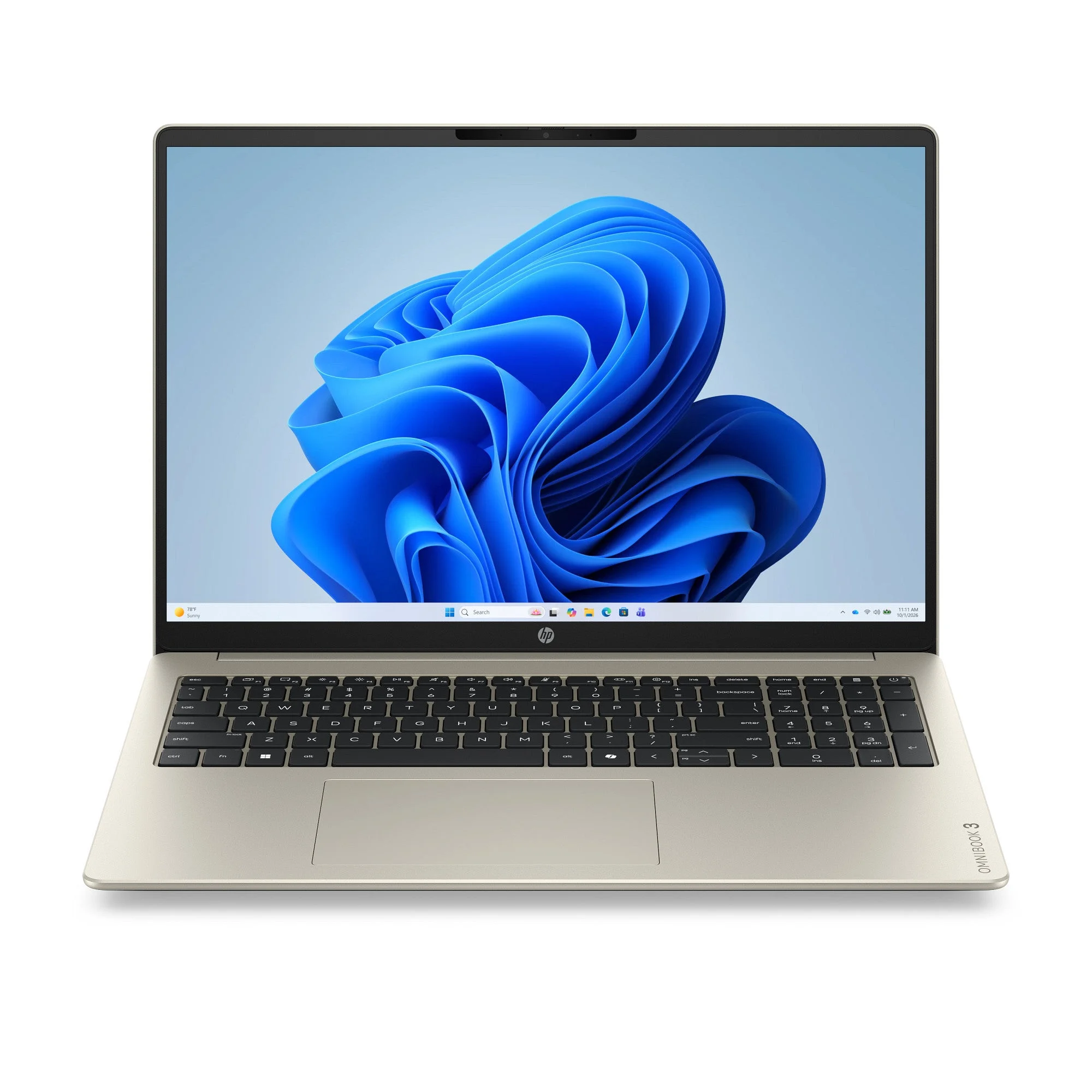 מחשב נייד HP OmniBook 3 Core5-315|12GB|512GB|"16"|2K|W11H|Gold|3YRW | E22KYEA