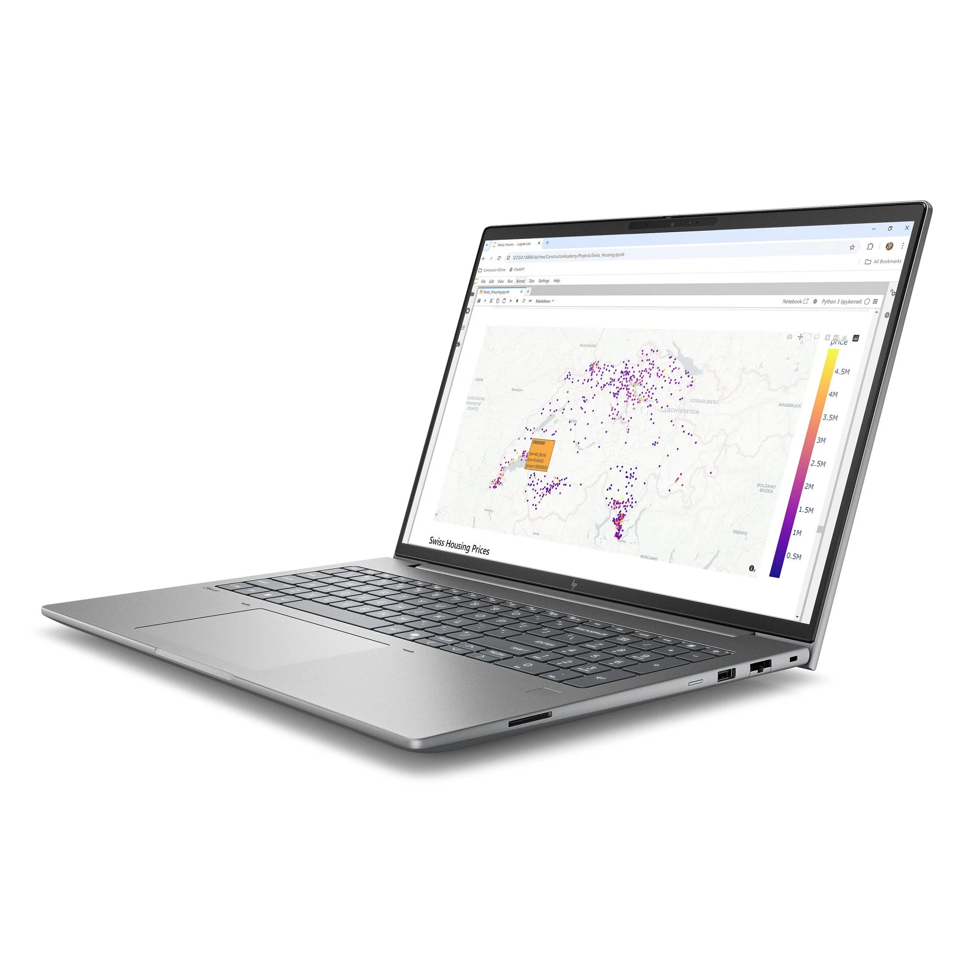 מחשב נייד HP Zbook X G2i 16 U7-356H|Pro2000|48GB| 1TB|WinPro|5YR | DV6K0ET – תמונה 2