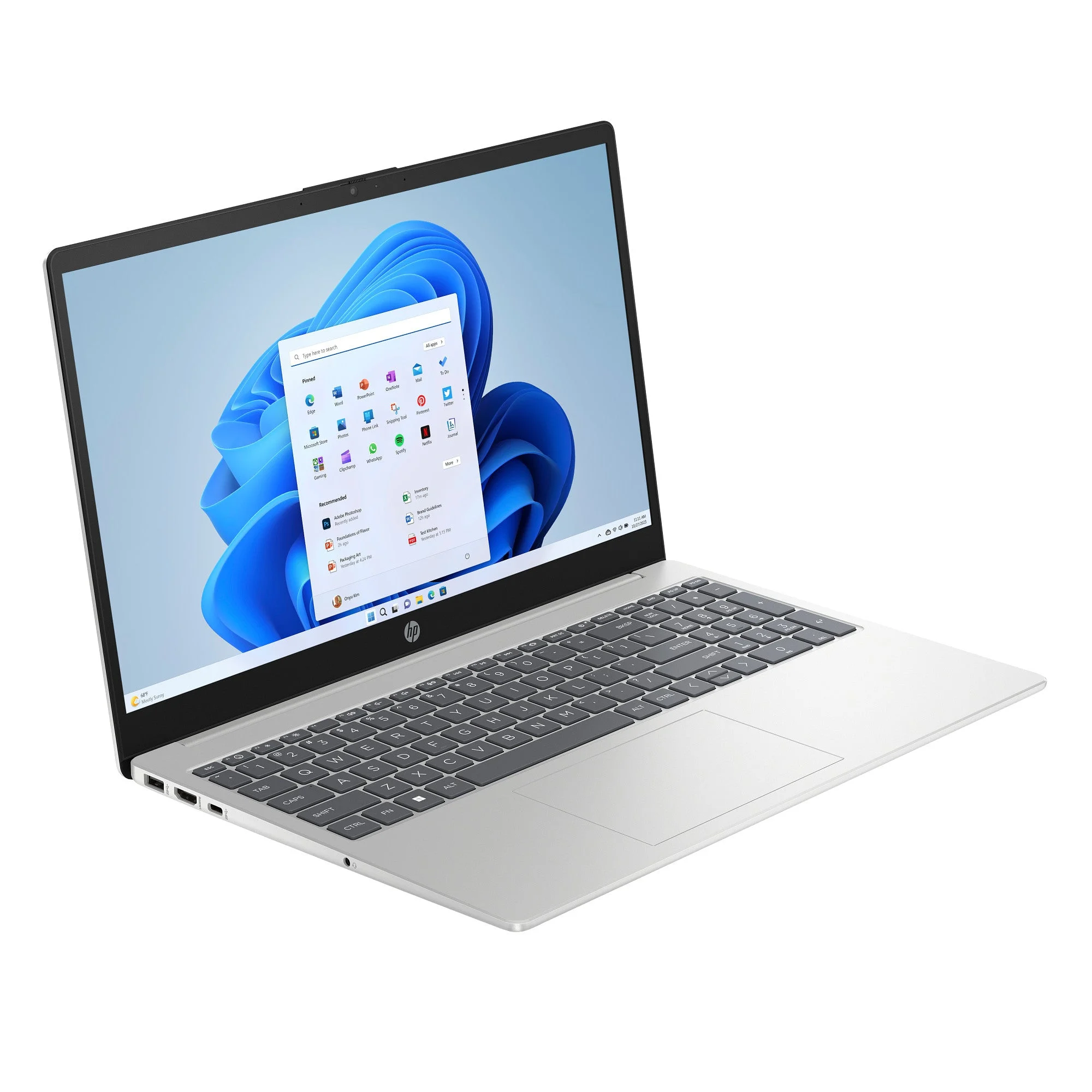 מחשב נייד HP Laptop 15-fd1048nj Core 5-120U|16GB|512GB|15.6|W11|3YR | D79XNEA – תמונה 3